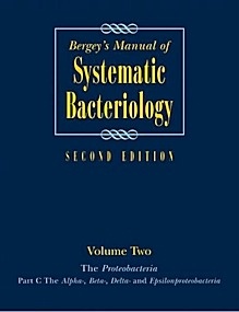 Bergey's Manual of Systematic Bacteriology Tomo 2 Vol. B "The Proteobacteria"