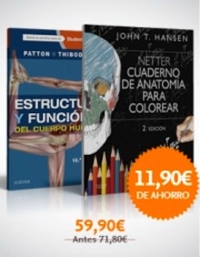 Pack/Lote Hansen - Patton. Cuaderno de anatomía para colorear + Estructura y Función del Cuerpo Humano