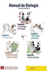 Manual de Biología. Pack 5 Cuadernos "(Bioquímica, Citología y Fisiología, Genética, Microbiología, Inmunología)"