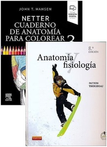 Lote NETTER Cuaderno de Anatomía para Colorear + THIBODEAU Anatomía y Fisiología