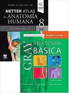 Lote GRAY Anatomía Básica + NETTER Atlas de Anatomía Humana