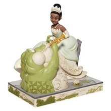 Figura Disney la Princesa Tiana y el Sapo Tiana con Cocodrilo